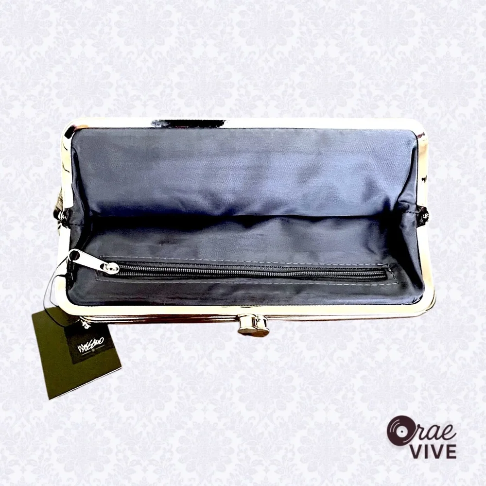 NWT Pewter Mossimo Clutch